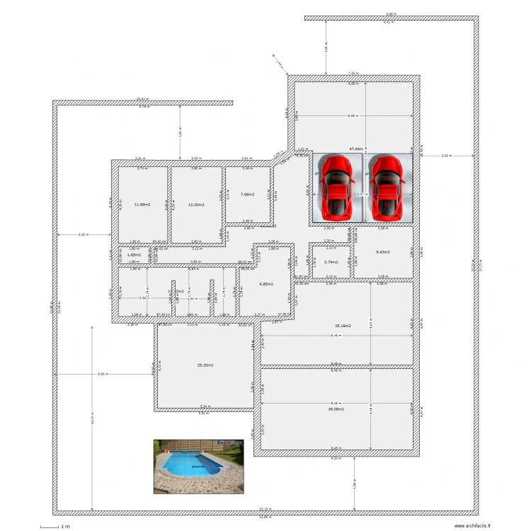 plan de maison 240 m2 gratuit