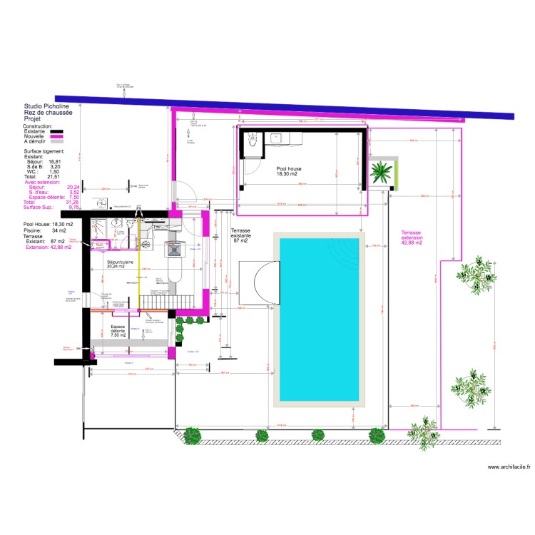 Studio Picholine Projet  03 18 5 &eacute;x&eacute;cution. Plan de 0 pièce et 0 m2