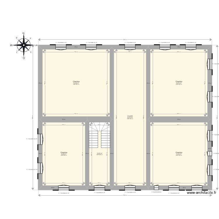 SCI DOUMENETR R+1. Plan de 6 pièces et 248 m2