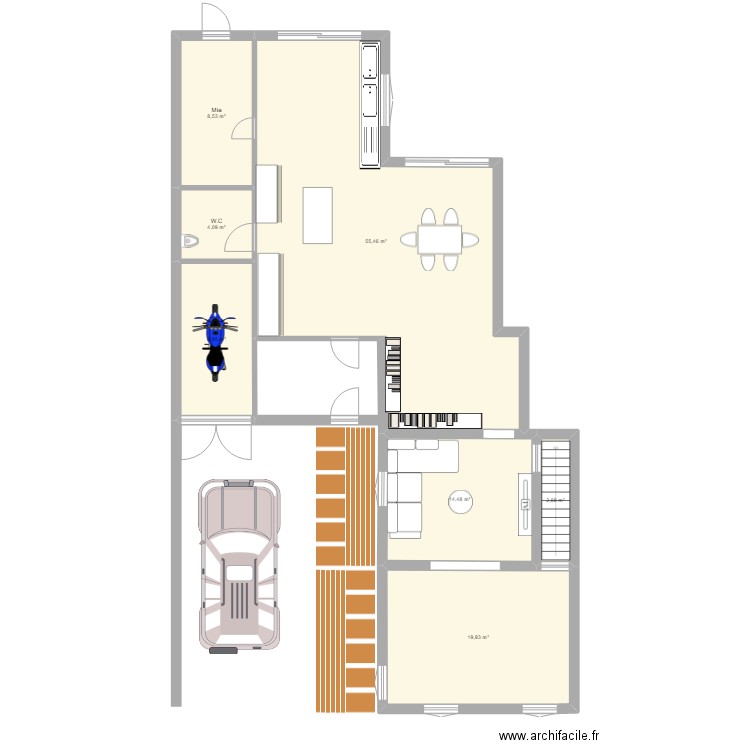 MAISON PIERRE. Plan de 0 pièce et 0 m2