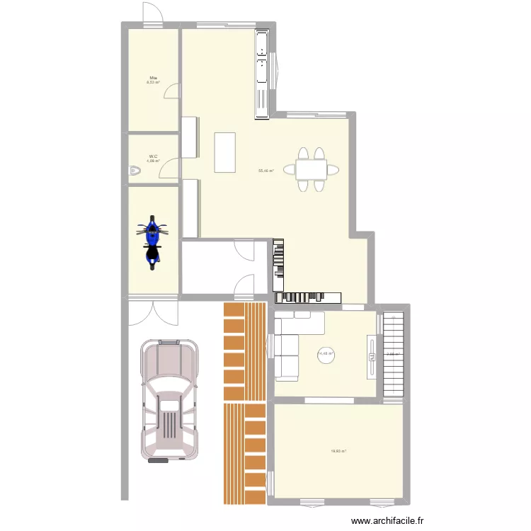 MAISON PIERRE. Plan de 