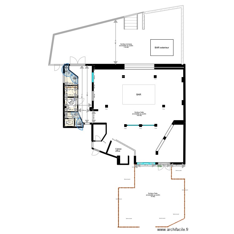 PLAN LA SUITE 257. Plan de 7 pièces et 17 m2