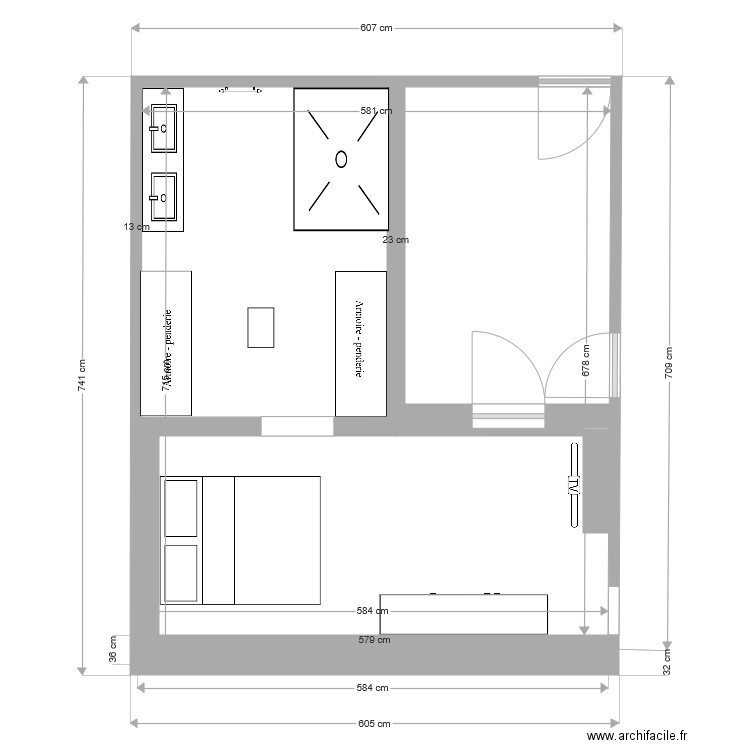 Suite Parentale. Plan de 0 pièce et 0 m2