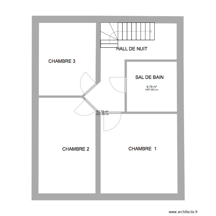 BELLE ETAGE COMBLE. Plan de 0 pièce et 0 m2