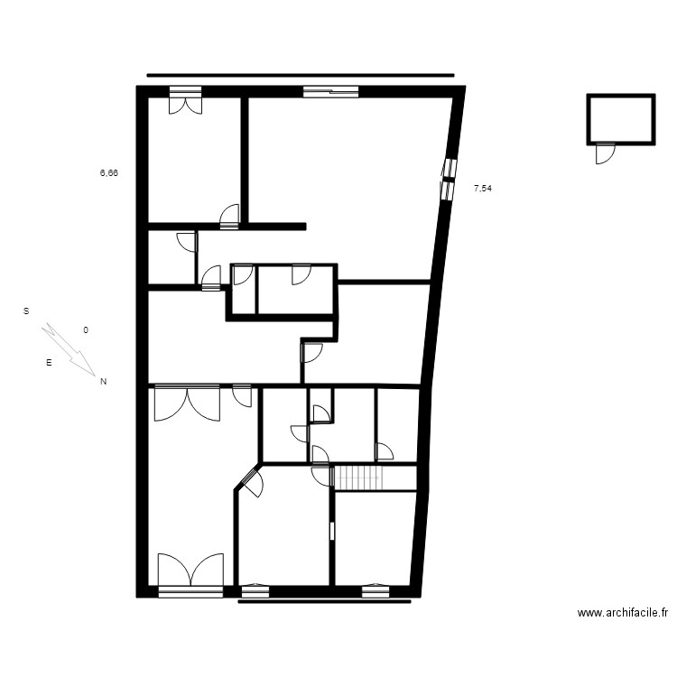 JOURDAN. Plan de 0 pièce et 0 m2