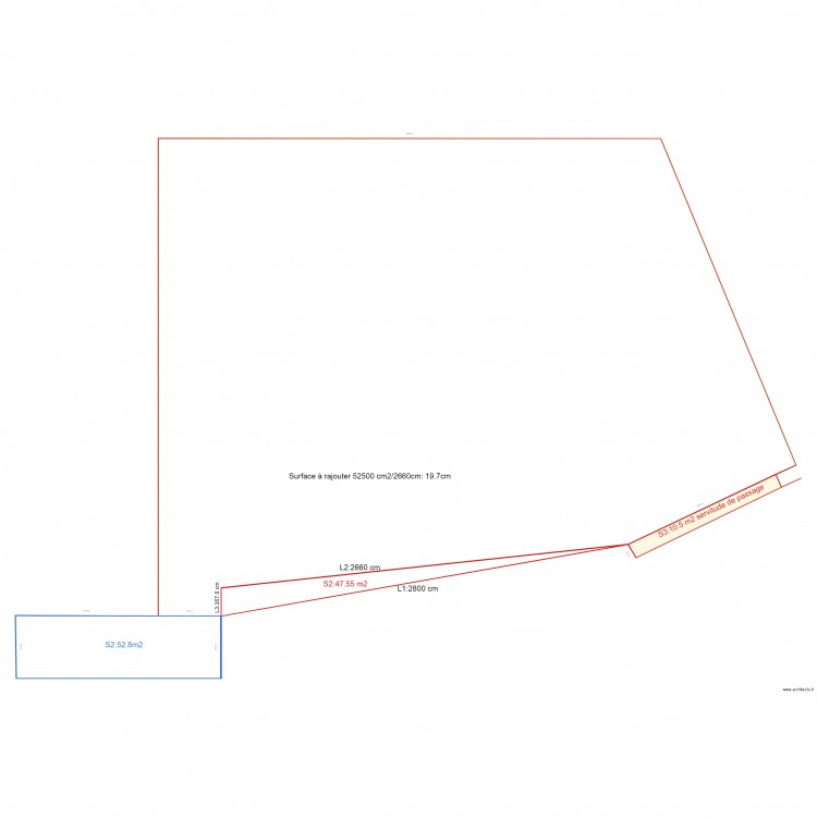 final agreement without passage. Plan de 0 pièce et 0 m2