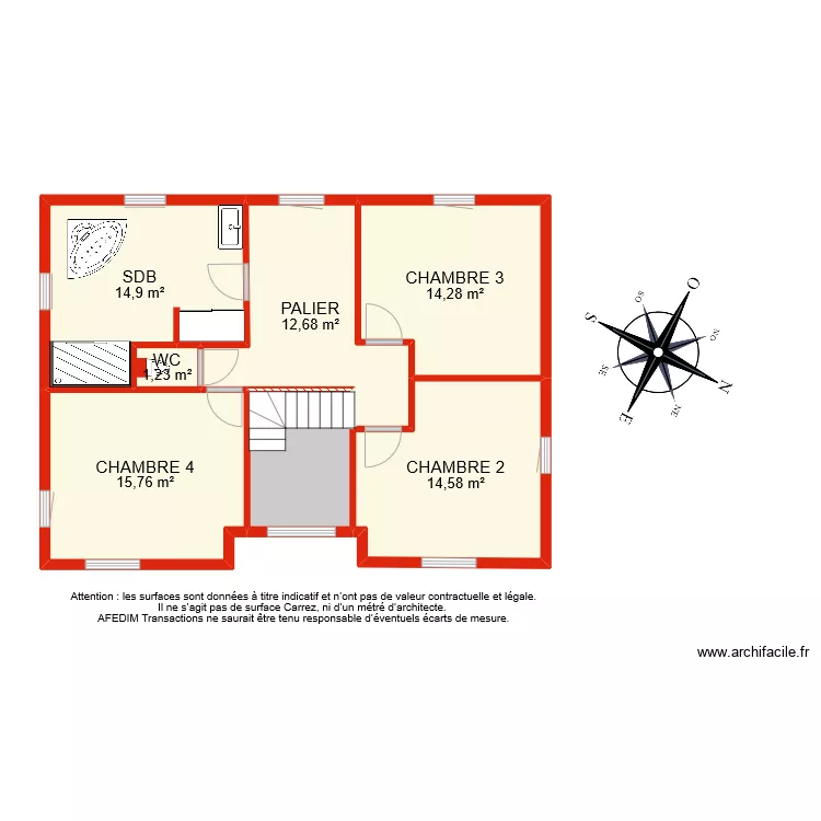 BI 9258 ETAGE PASCAL. Plan de 