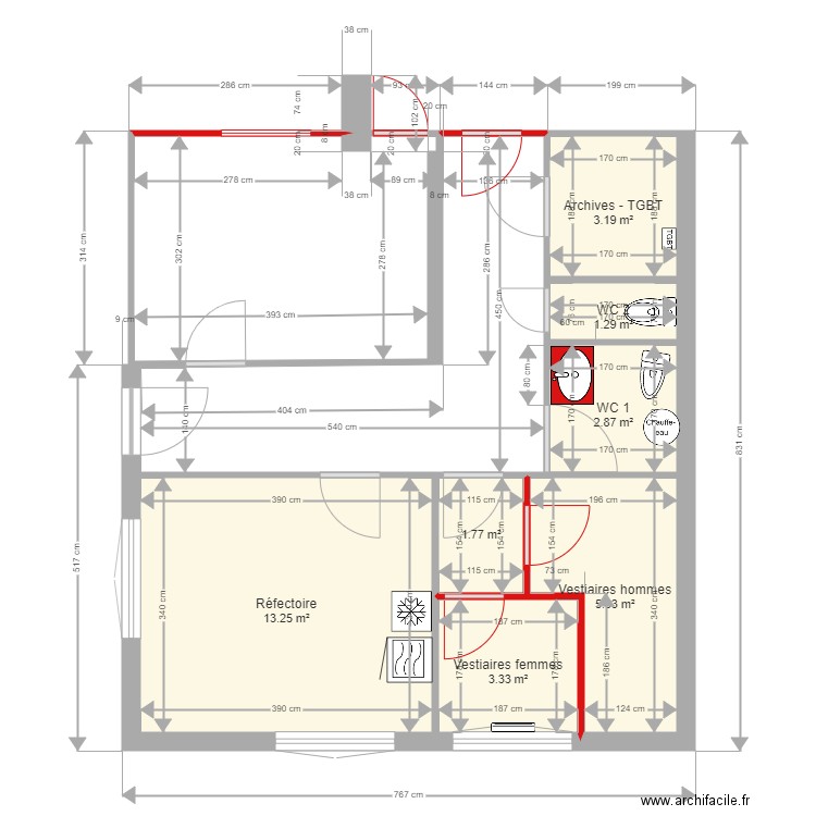 Lille Sud. Plan de 0 pièce et 0 m2