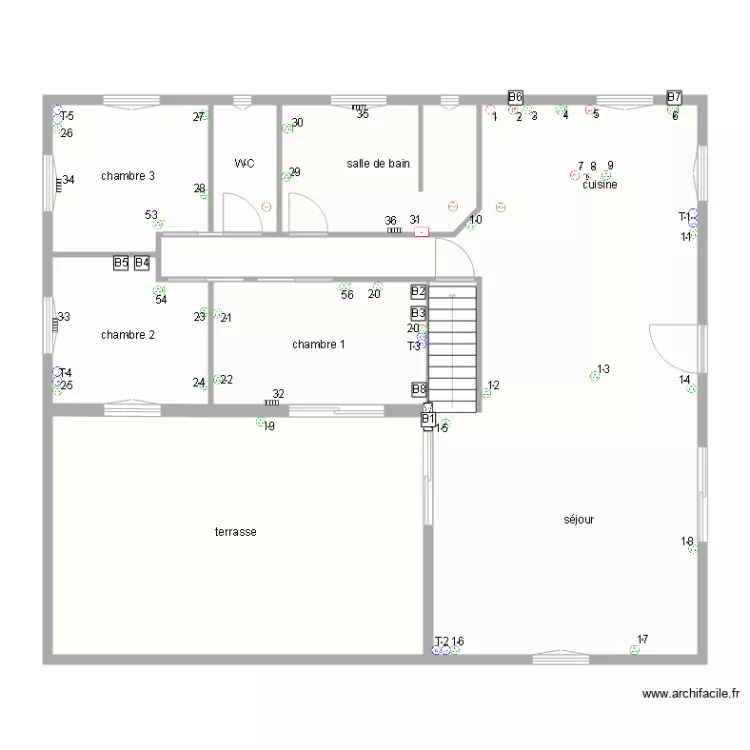 Prise de courants . Plan de Prise de courants . Plan de