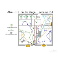 Alim et eclairage du 1er étage  4