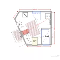 PLAN DE MASSE EXISTANT CS 4040 SALON LES GABINS 