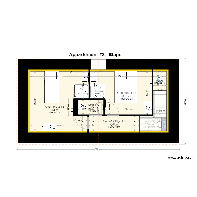 SEROT V1. Plan de 0 pièce et 0 m2