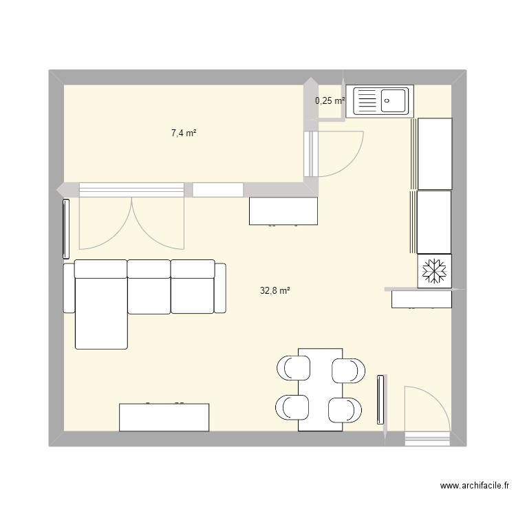 appart. Plan de 0 pièce et 0 m2