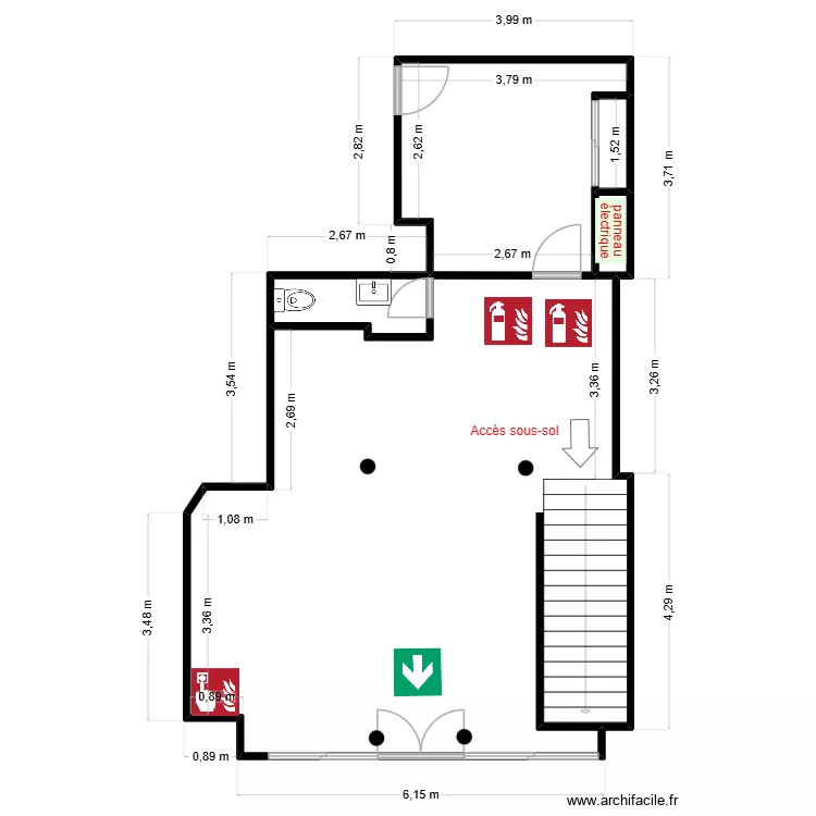 AGENCE BASTILLE. Plan de 5 Pièces et 63 m²