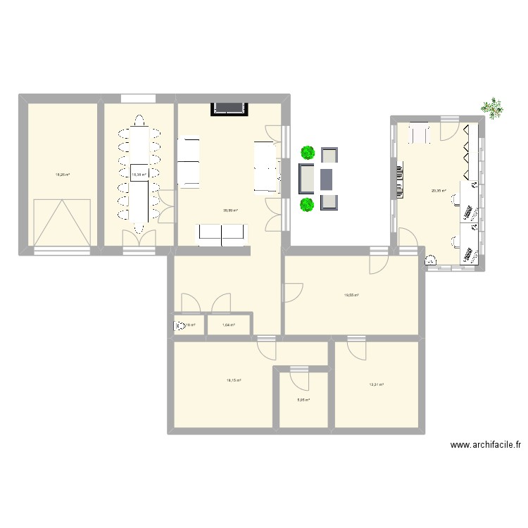 Marcy rdc bureau. Plan de 0 pièce et 0 m2