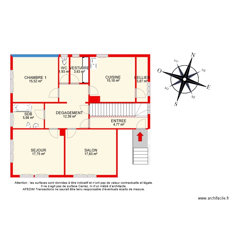 BI 7163 RDC. Plan de 0 pièce et 0 m2