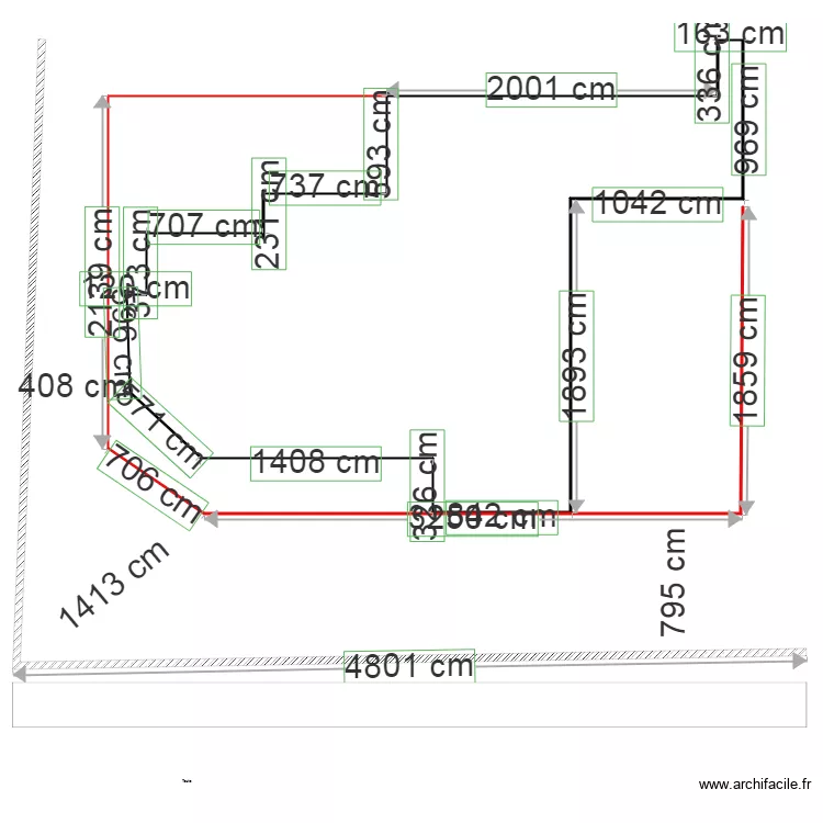 jardin des fleurs. Plan de 