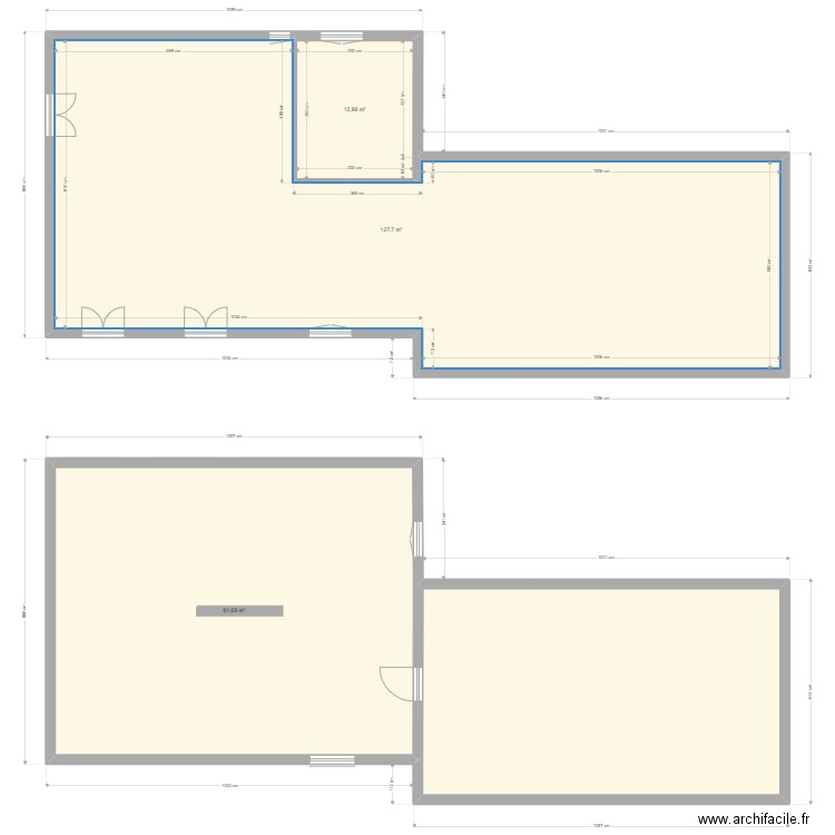 Plan type TREPT 1. Plan de 4 pièces et 281 m2