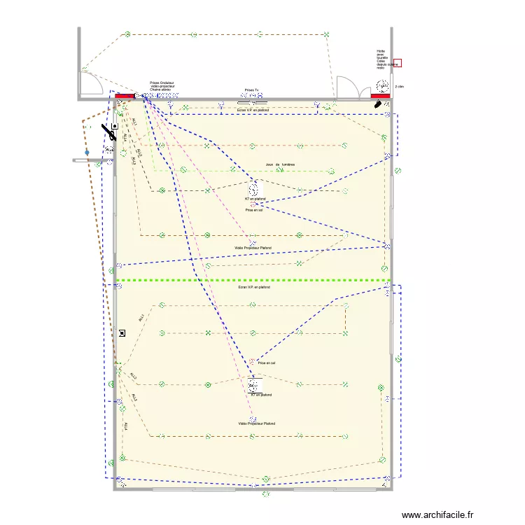salle de conf &eacute;lec 2 du 27 08 20. Plan de 