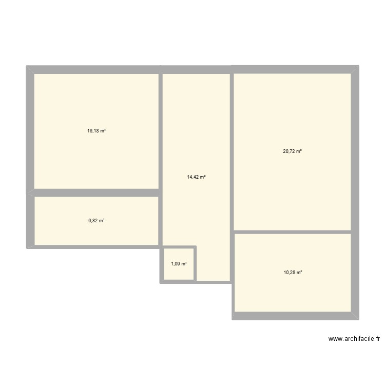 zak. Plan de 0 pièce et 0 m2