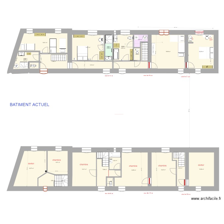 1 ETAGE 21 04. Plan de 0 pièce et 0 m2