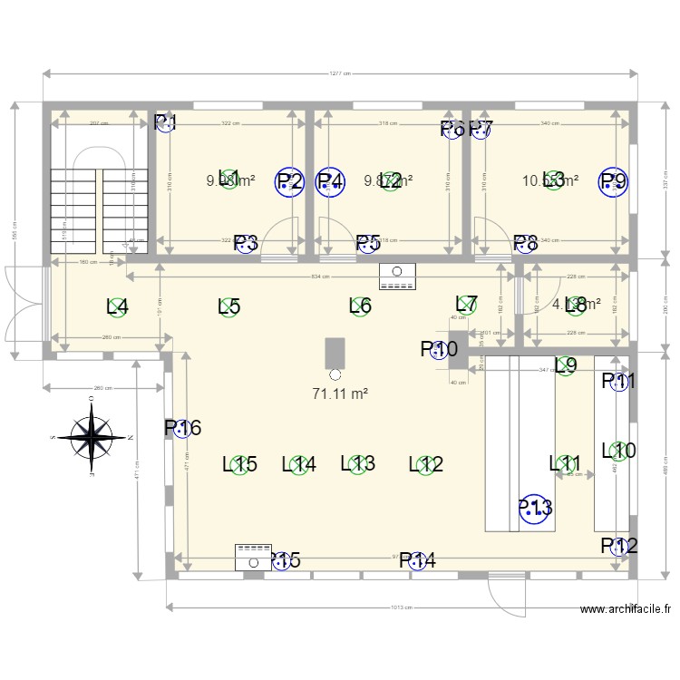 1st floor. Plan de 0 pièce et 0 m2