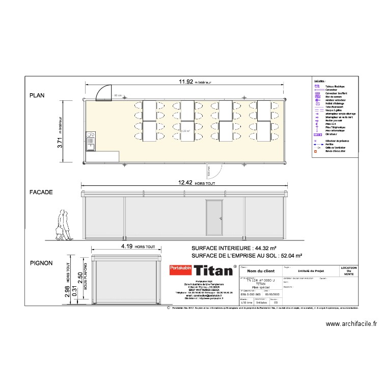 TECHCI_REFECTOIRE. Plan de 0 pièce et 0 m2