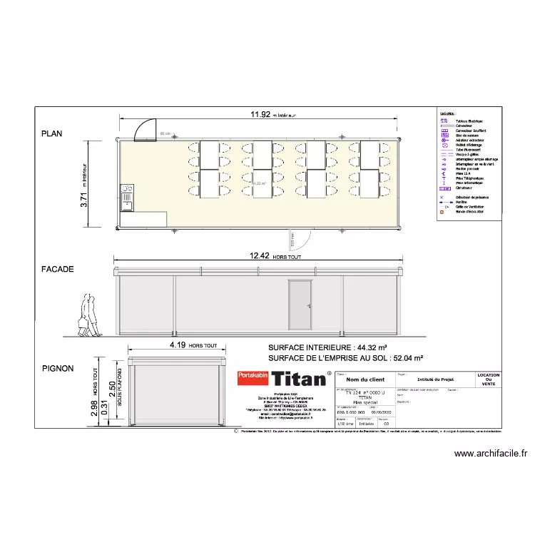 TECHCI_REFECTOIRE. Plan de 