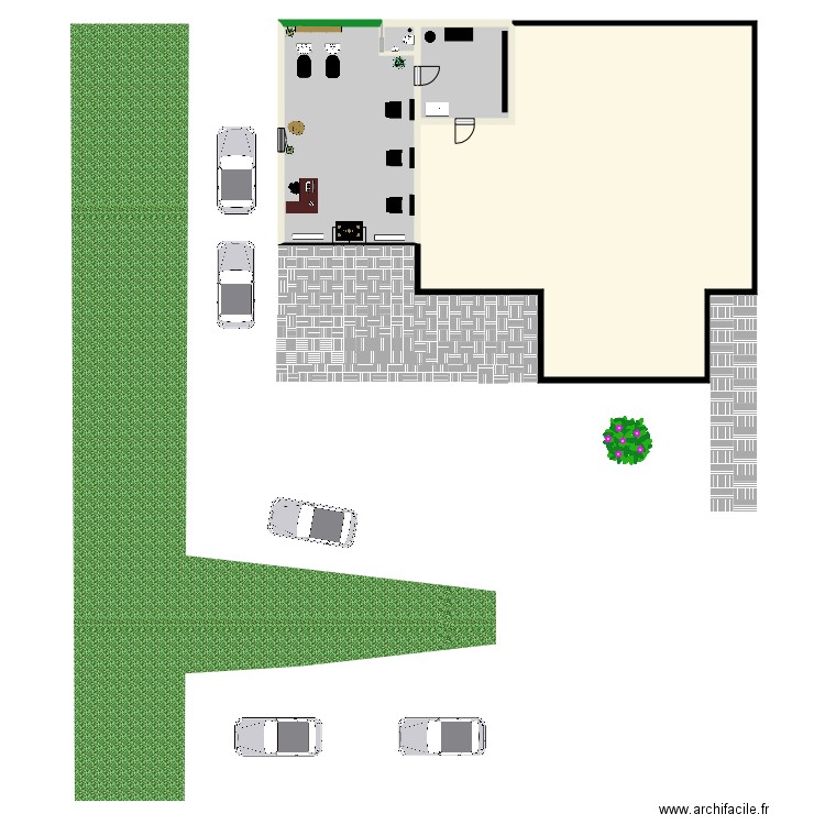 nonoo. Plan de 4 pièces et 229 m2