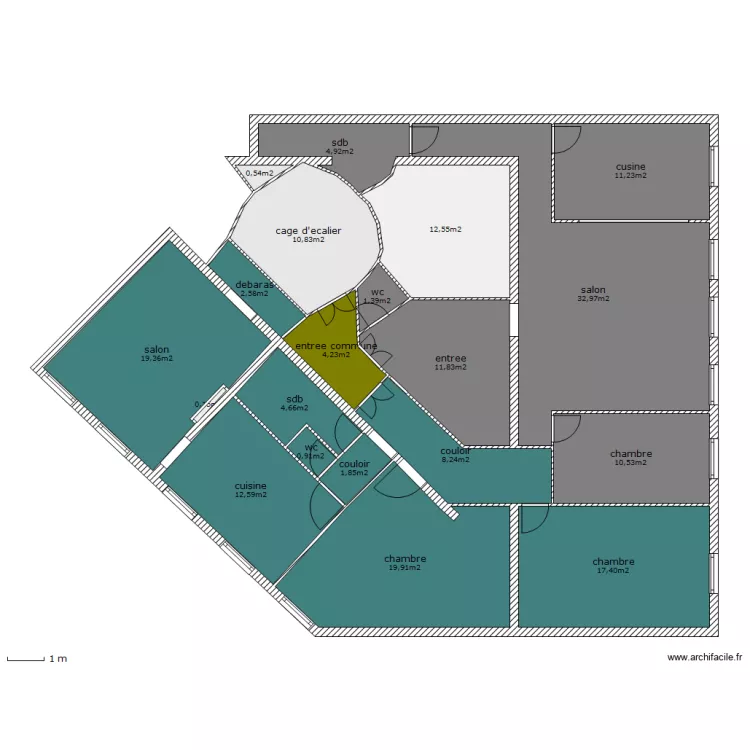 ornano division. Plan de 