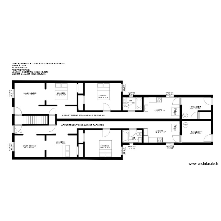 5284 5286 Papineau Existant vF PERMIS. Plan de 0 pièce et 0 m2