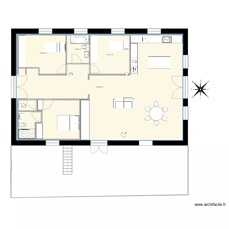 La Gr&egrave;ve sur Mignon Grange. Plan de 