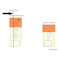 Plan de façade après travaux