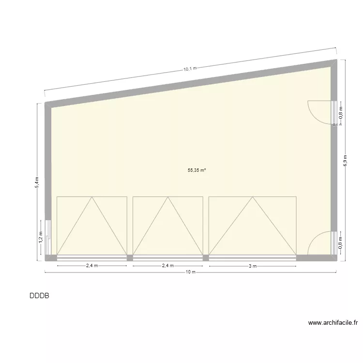 plan du dessus sans voitures. Plan de 