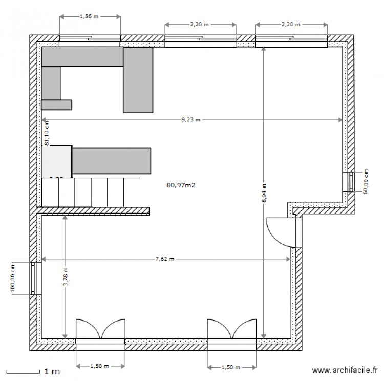 pilot etage1 murs. Plan de 0 pièce et 0 m2