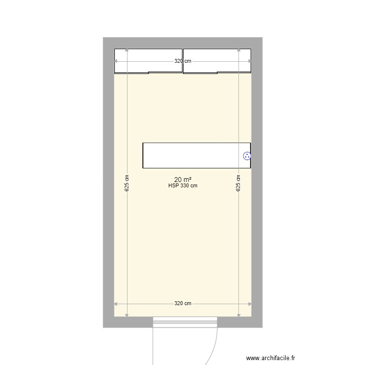 Angouleme Gare. Plan de 1 pièce et 20 m2