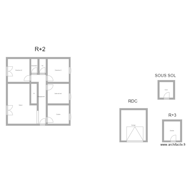 350601020. Plan de 12 pièces et 102 m2