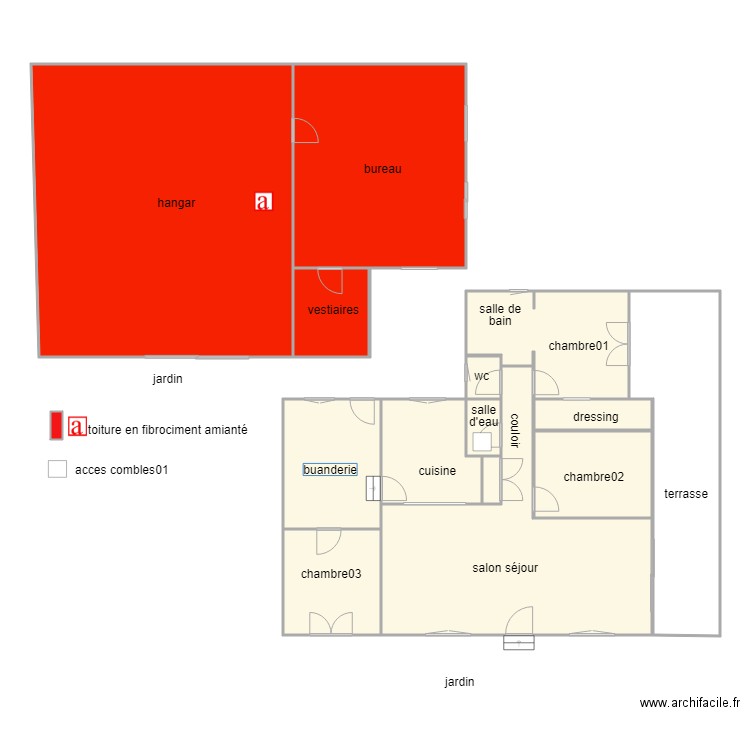 poirier. Plan de 0 pièce et 0 m2