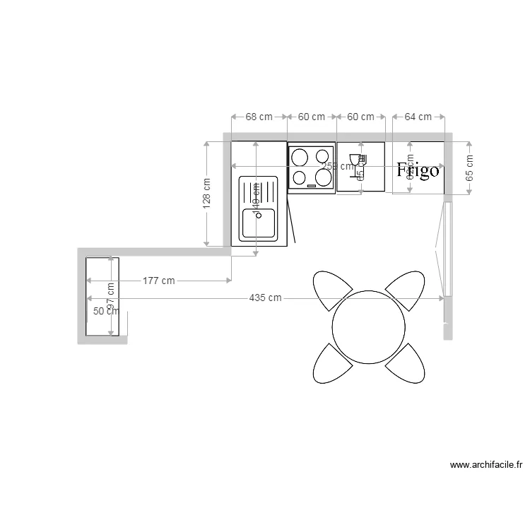 Tamarka kitchen. Plan de Tamarka kitchen. Plan de