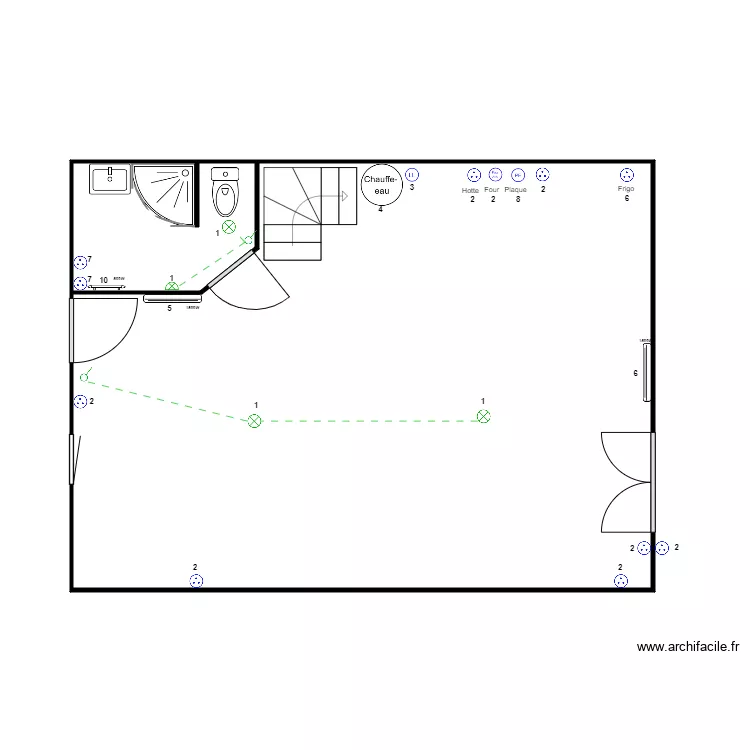 Maison Bousb. Plan de Maison Bousb. Plan de