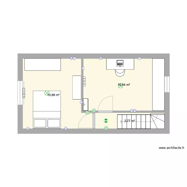 2&egrave;me &eacute;tage. Plan de 