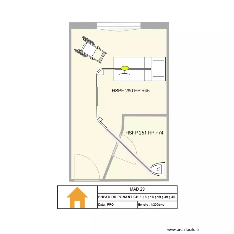 EHPAD DU PONANT. Plan de 
