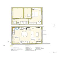 PLANS MAISON cuisine avec sas entrée éléments bas