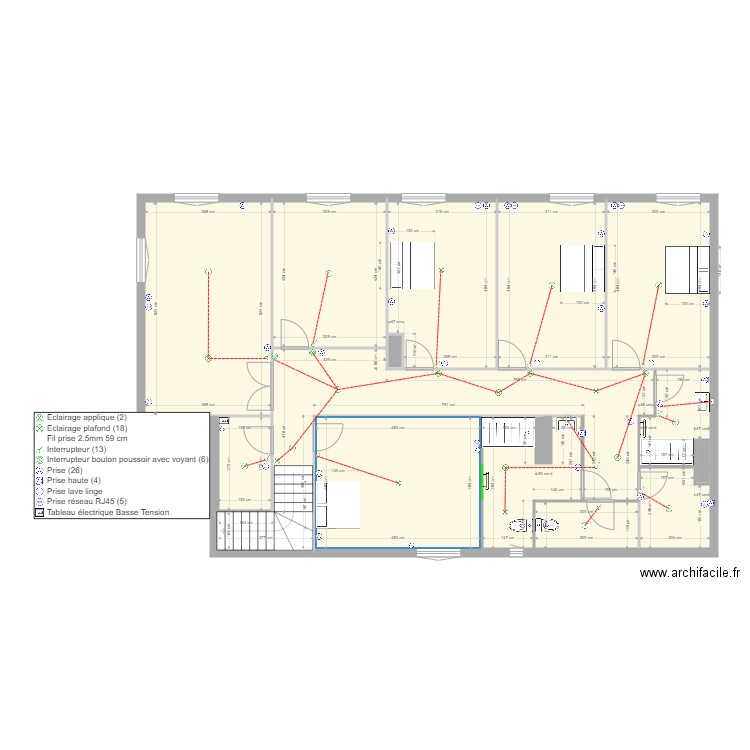 credit agricole elec2. Plan de 15 pièces et 153 m2
