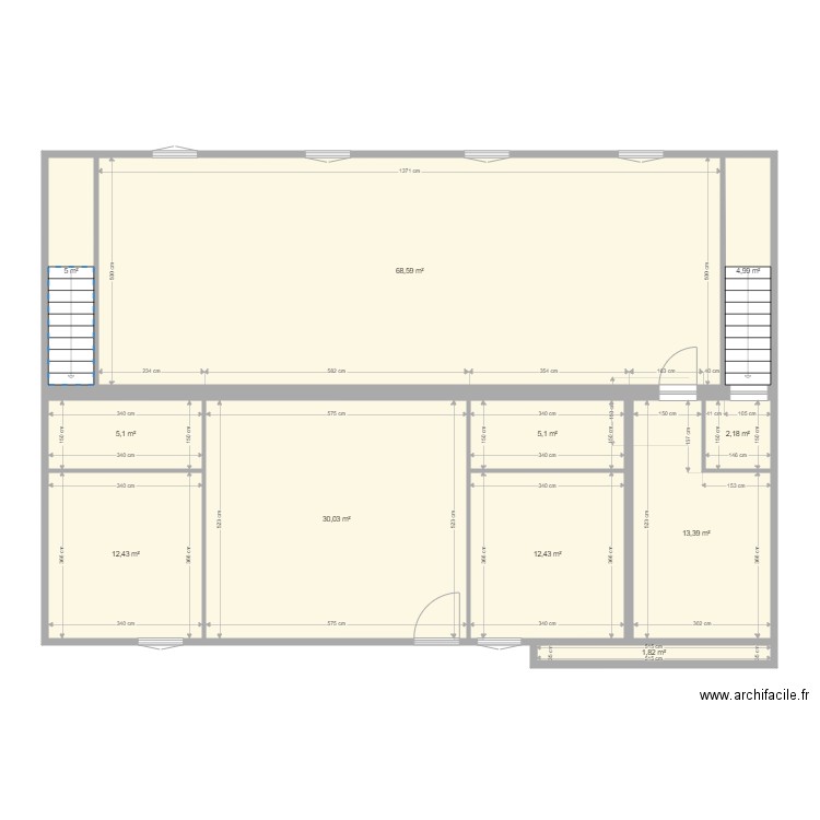 foyer colocation 3. Plan de 11 pièces et 161 m2