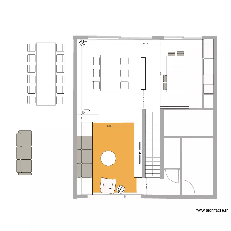 MAISON FABIENNE REZ DE CHAUSSEE OPTION 2. Plan de MAISON FABIENNE REZ DE CHAUSSEE OPTION 2. Plan de