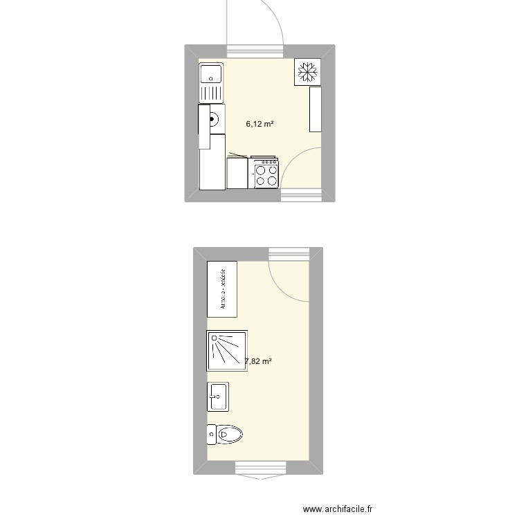 Cuisine r Leon Noel. Plan de 0 pièce et 0 m2