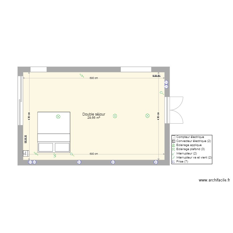 salle. Plan de 0 pièce et 0 m2