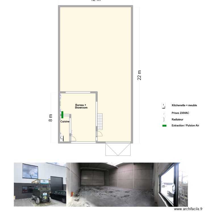 Daurema Beersel Etage1. Plan de 3 pièces et 245 m2