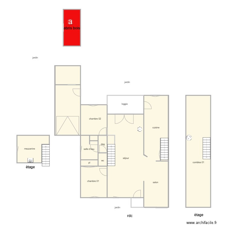 consorts guyonneau am. Plan de 13 pièces et 157 m2